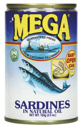 Mega sardiner i olja 155gr