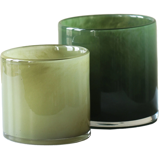 Tell Me More Lyric ljuslyktor 2 st, dark green/olive green